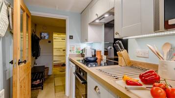 Microwave, oven, dishwasher, high chair