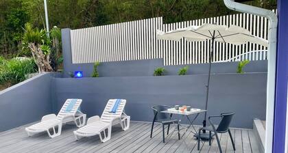 AT HOME: Air-Conditioned Room with En-Suite Bathroom, Terrace, and Pool