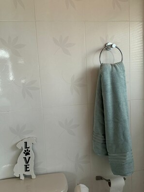 Shower, hair dryer, towels, soap - Charming 1-bedroom house in Santa Cruz perfect for your getaway (Santa Cruz)