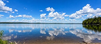 Romantic Yurt Getaway with lake access and hot tub near Acadia