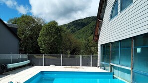 Pool - Arreau, Apt: 1-bedroom apartment with terrace and pool, Lake Génos (Arreau)