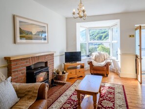 Fernseher, Kamin