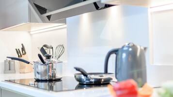 Microwave, oven, dishwasher, high chair