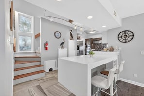 House, Multiple Beds, Pool Access, Pool View (High Tide Hideaway) | Private kitchen - High Tide Hideaway - Private Pool, Pet Friendly, Golf Cart (Port Aransas)