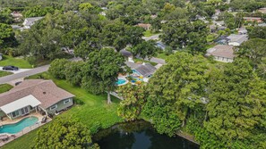 Exterior - Iconic Florida Pool House | 5BR, Game Room & Fire Pit (Clearwater)