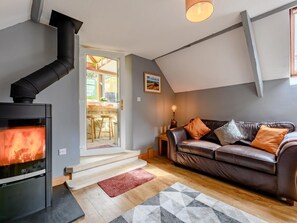 Fernseher, Kamin