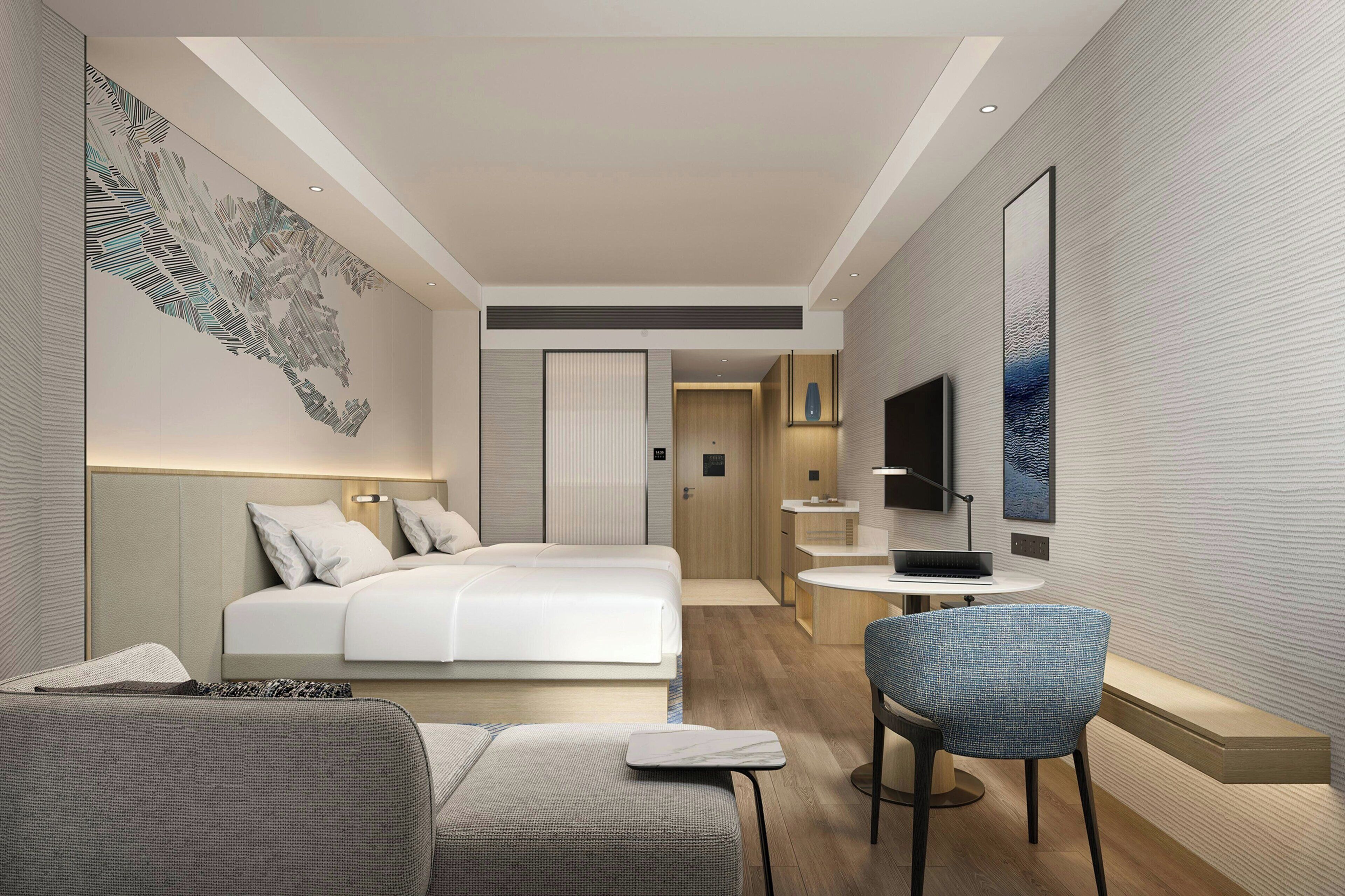 Standard Room, 2 Single Beds, City View