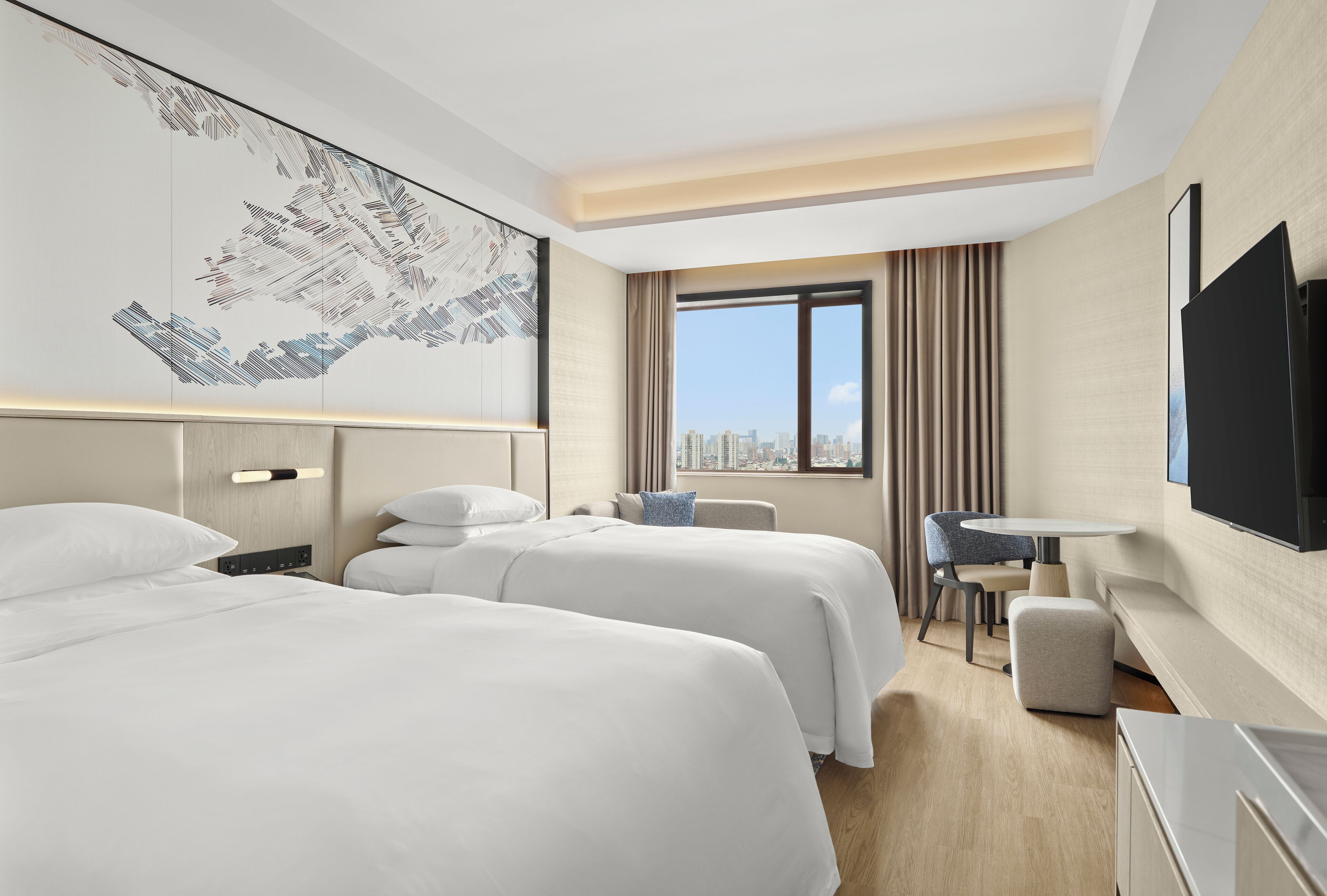 Premium Room, 2 Double Beds, City View