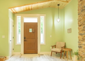Interior - Couples Remote Cedar + Sage Cabin in the Woods. (Logan)