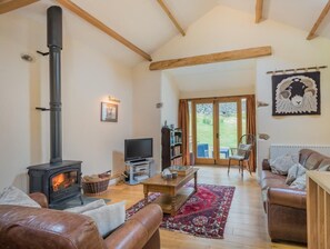 Fernseher, Kamin