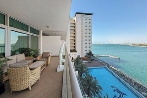 Classic Apartment, 2 Bedrooms | Balcony view - Silkhaus Azure Residences (Dubai)