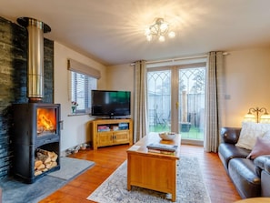 Fernseher, Kamin