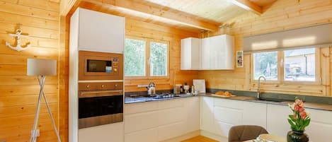Microwave, oven, dishwasher, high chair