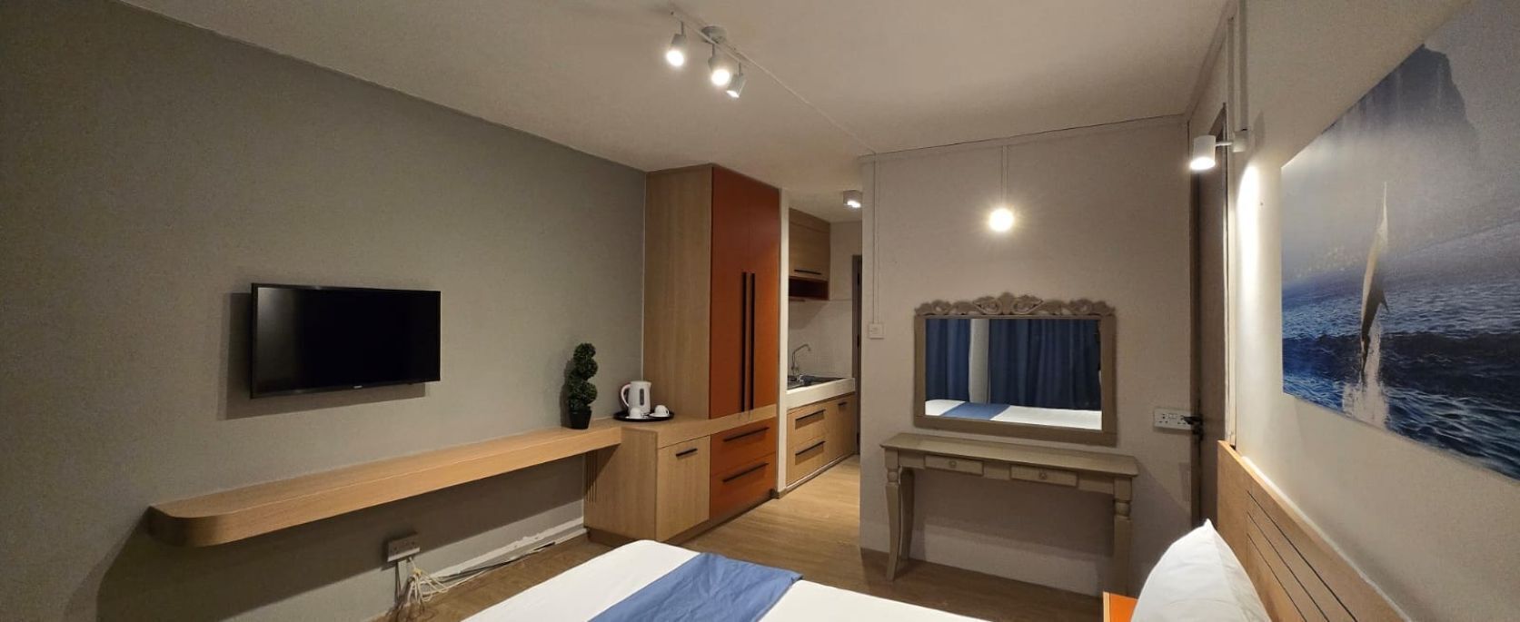 Estudio Confort, balcón, vista al mar