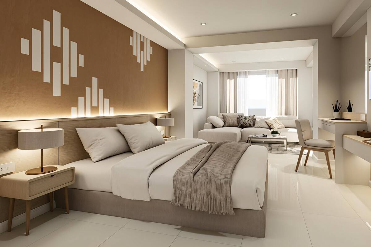 Deluxe Room, 1 Double Bed, Non Smoking | Minibar, in-room safe, desk, iron/ironing board (on request)