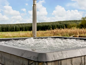 Utendørs boblebad
