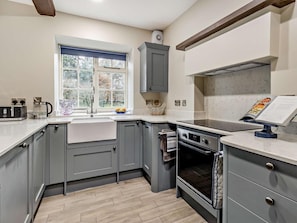 Dishwasher, highchair, cookware/dishes/utensils