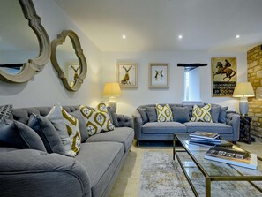 Fernseher, Kamin