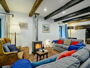 Fernseher, Kamin