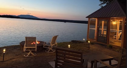 5-Bedroom Lakefront Retreat, Sandy Beach & Direct Mt. Katahdin Views, South Twin