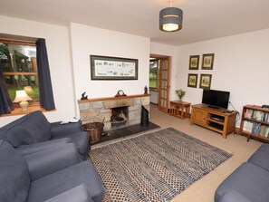 Fernseher, Kamin