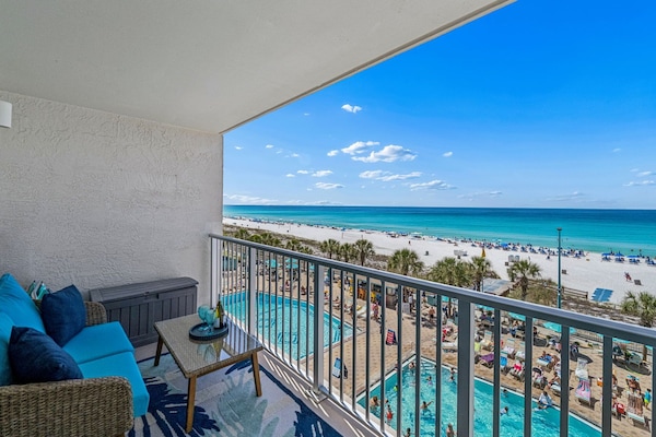 Beachfront Balcony with views of the Gulf