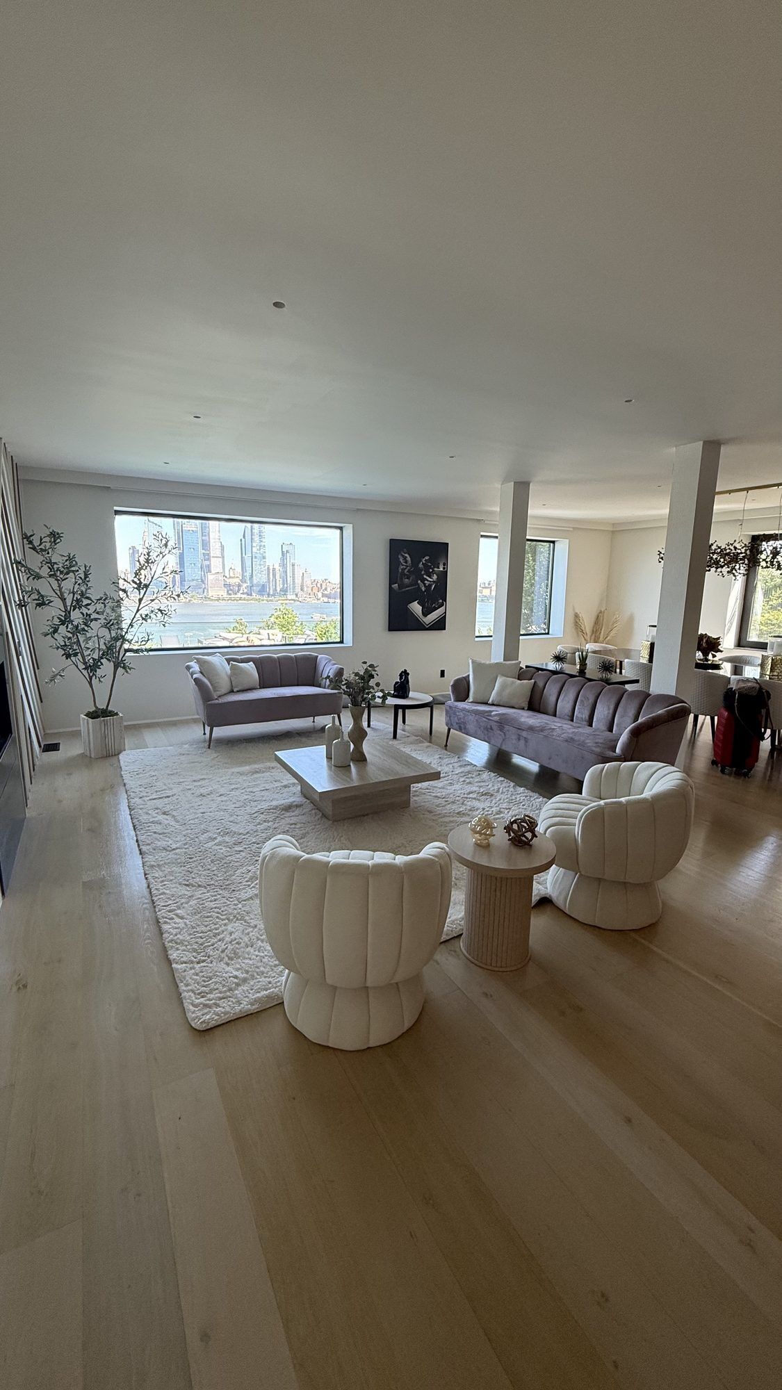 Smart TV, fireplace, printers