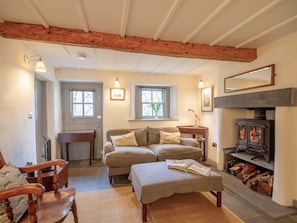 Fernseher, Kamin