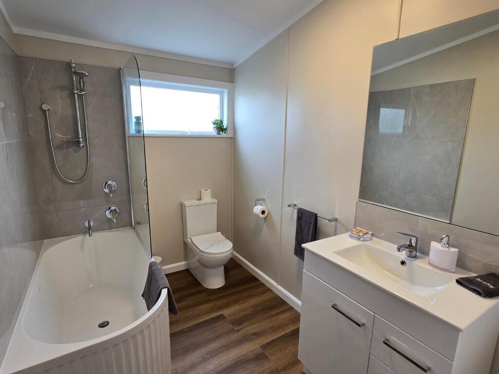 Superior Suite, Patio | Bathroom | Hair dryer, towels