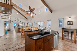 Interior - Beach View | Hot Tub | Sleeps 9 (Port Bolivar)
