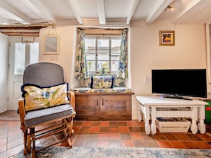 Fernseher, Kamin