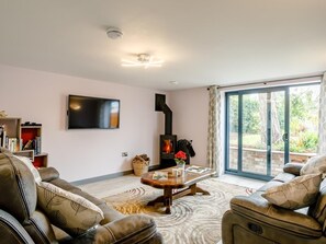 Fernseher, Kamin