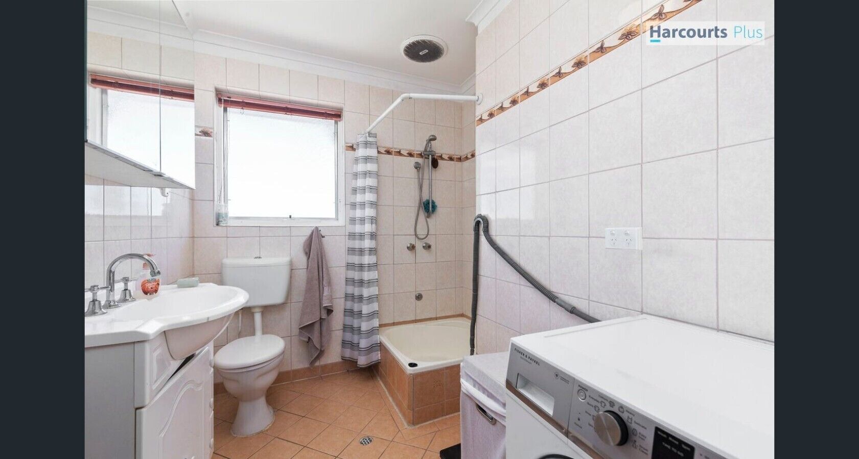 Hair dryer, towels