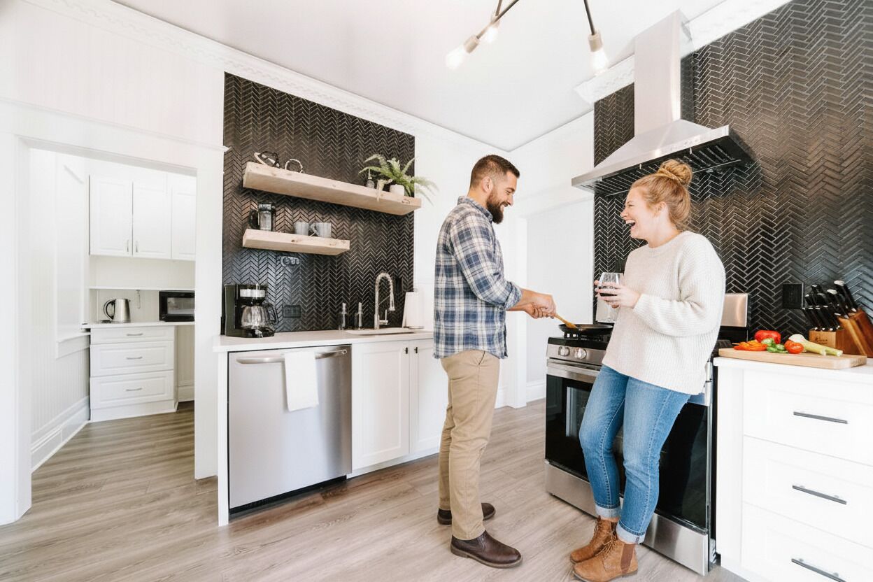 Frigorífic, forn, placa de cuina i rentaplats 