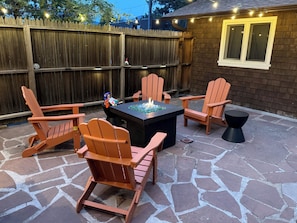 Terrace/patio - "Camp Cabin"  2-bedroom cabin in serene Estes Park (Estes Park)