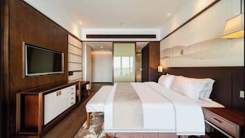 Senior Double Room, Balcony, Sea View | Premium bedding, down duvets, blackout curtains, soundproofing