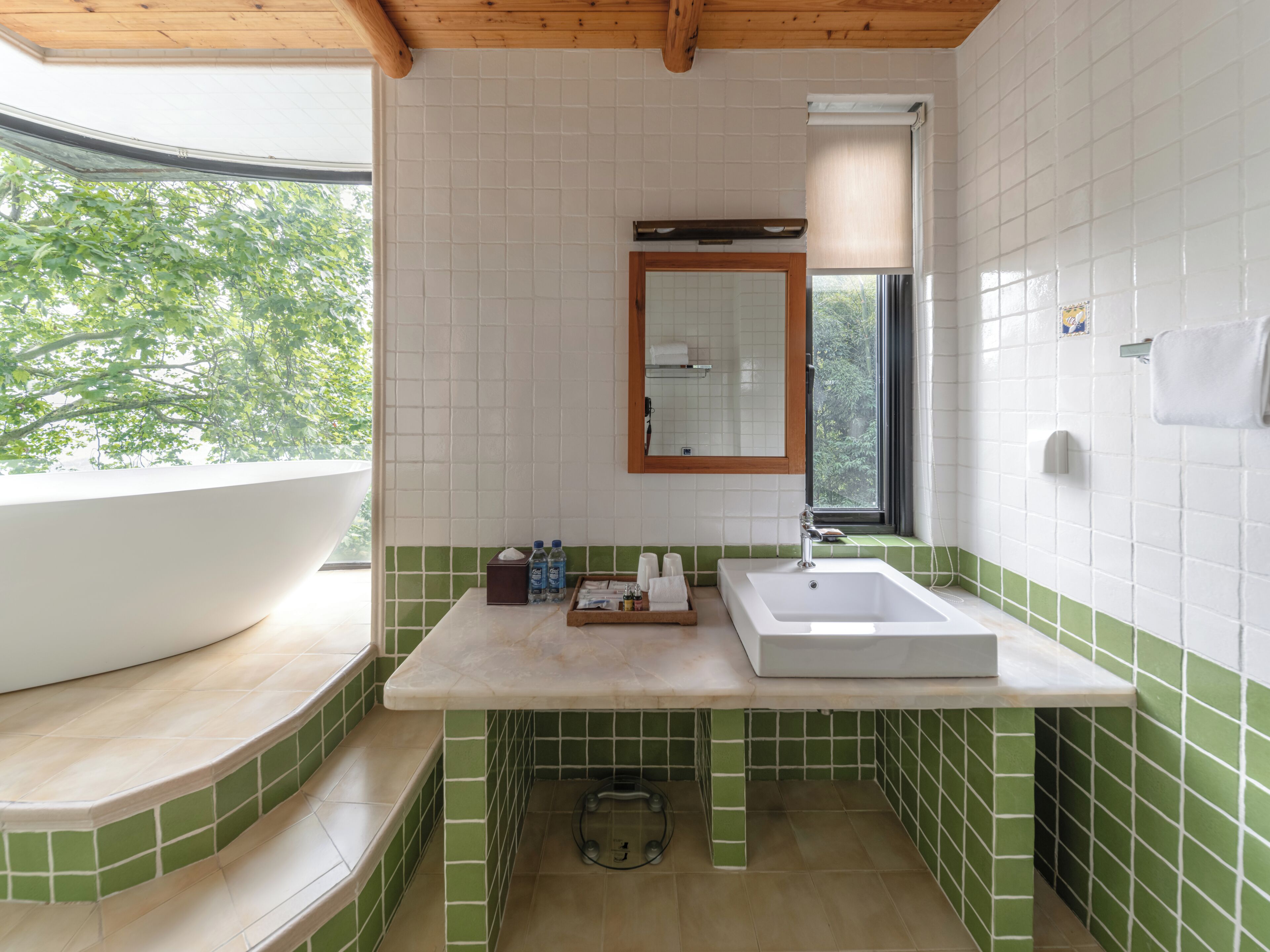 Regendusche, Designer-Toilettenartikel, Haartrockner, Handtücher