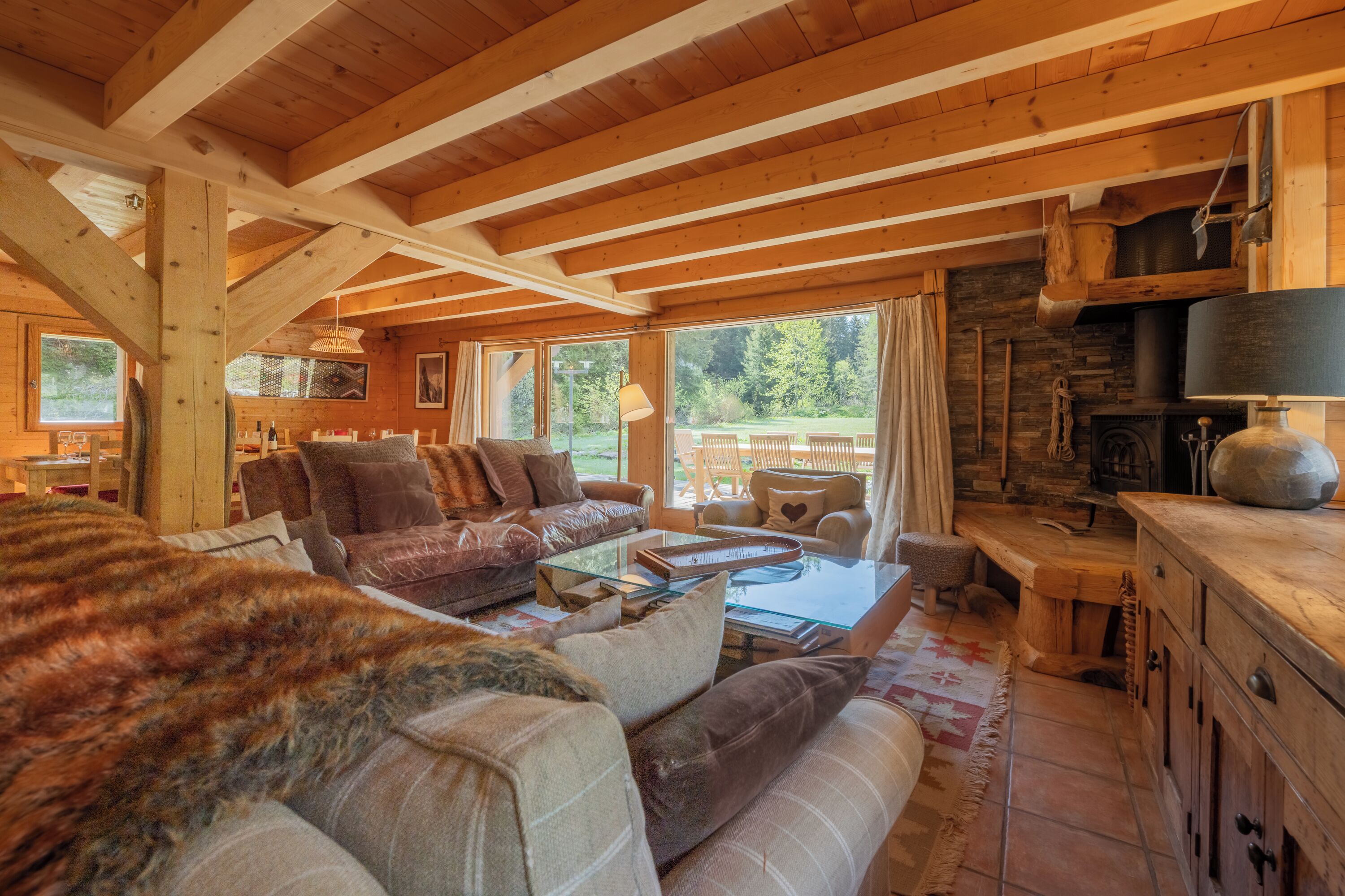 TV, fireplace, DVD player, stereo