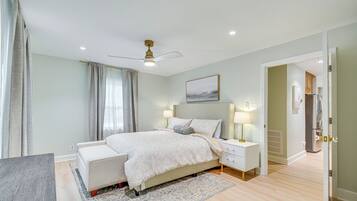 2 slaapkamers, een strijkplank/strijkijzer, gratis wifi, beddengoed