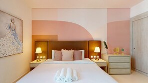 Bed - Chic Studio in Palm l Pool & Gym (Palm Jumeirah)