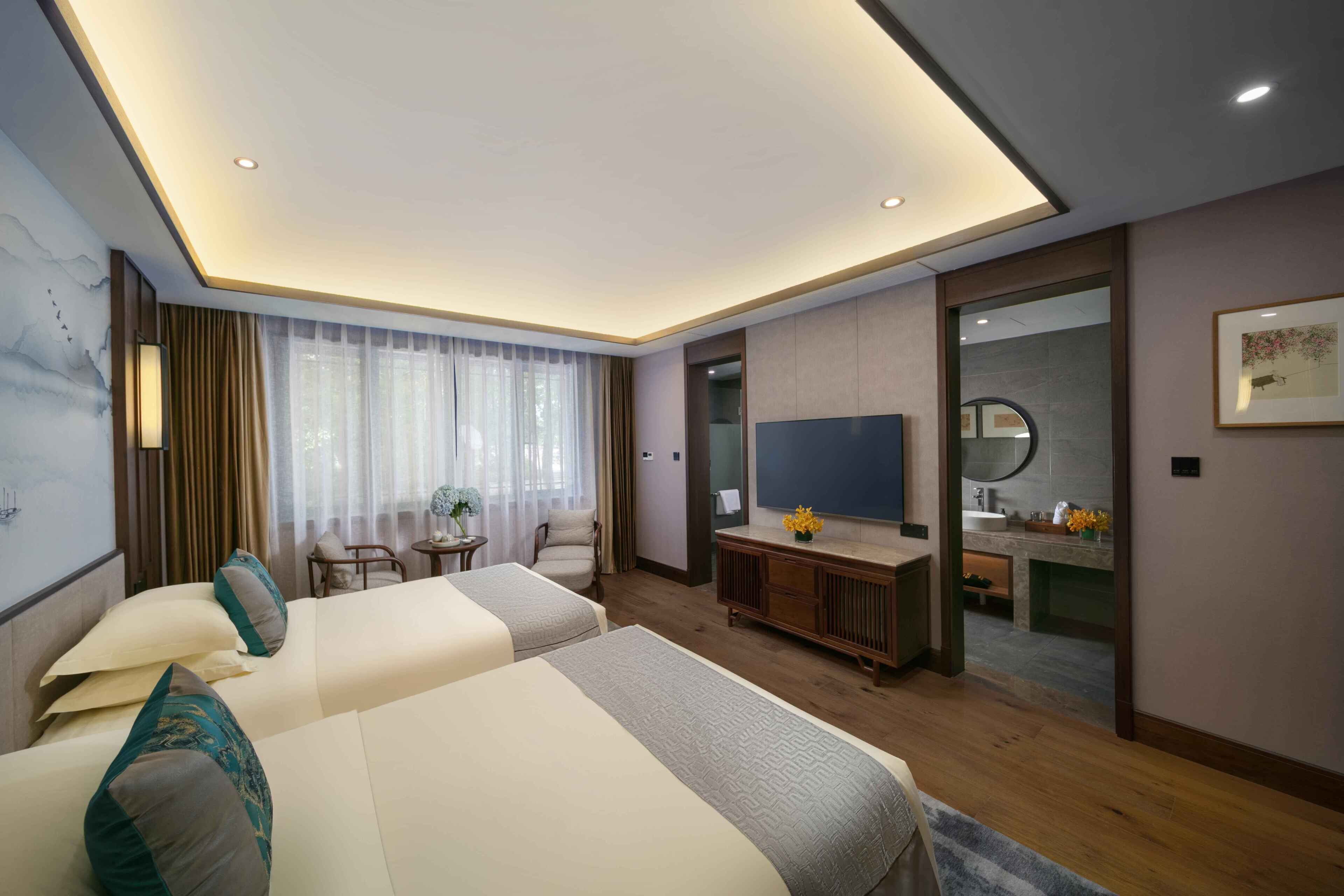 Phòng đôi hoặc 2 giường đơn cơ bản, quang cảnh sân vườn | Bàn, nôi (giường cho trẻ sơ sinh) miễn phí 