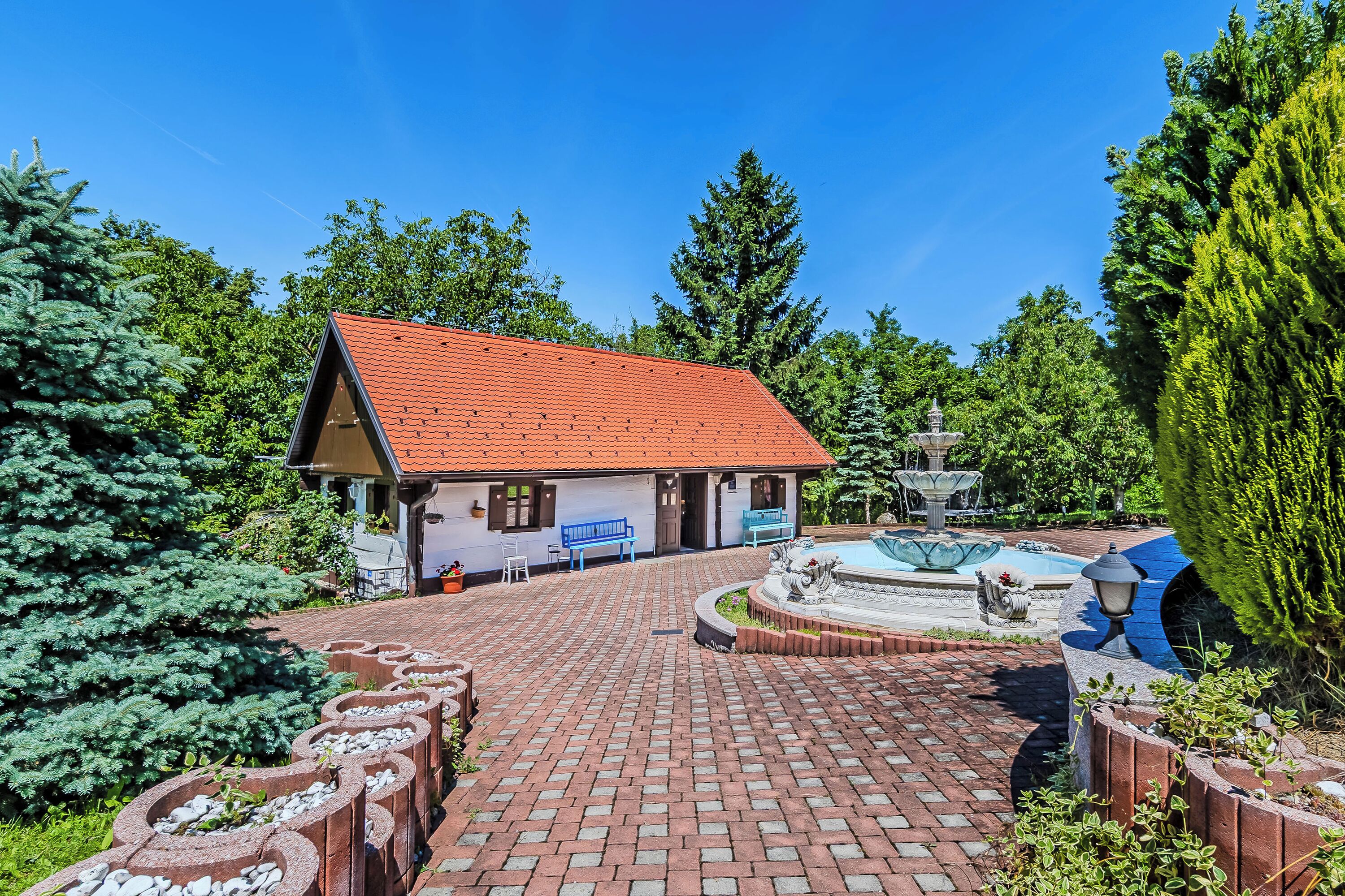 Familienhaus, 2 Schlafzimmer, Kamin, Bergseite (Grandpa's House With Pool) | Außenbereich
