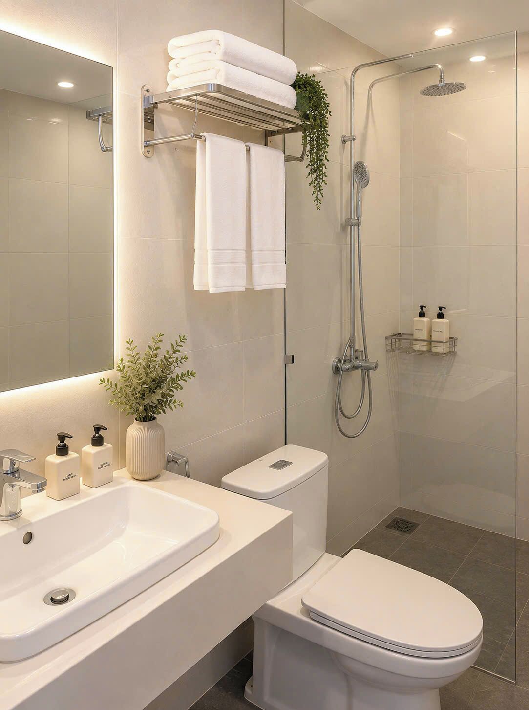 Articles de toilette gratuits, sèche-cheveux, serviettes fournies, savon