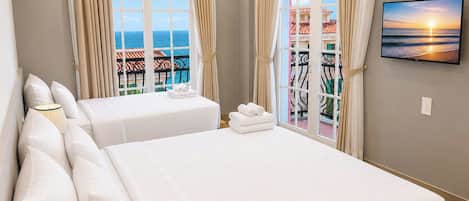 Family Double Room, Balcony, Beach View | Laptop workspace, WiFi (free)