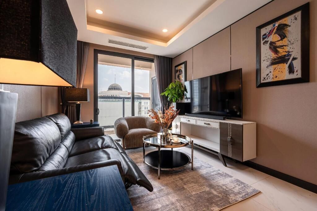 Apartment, Balcony, City View | Living area