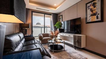 Apartment, 2 Schlafzimmer, Balkon | Wohnbereich