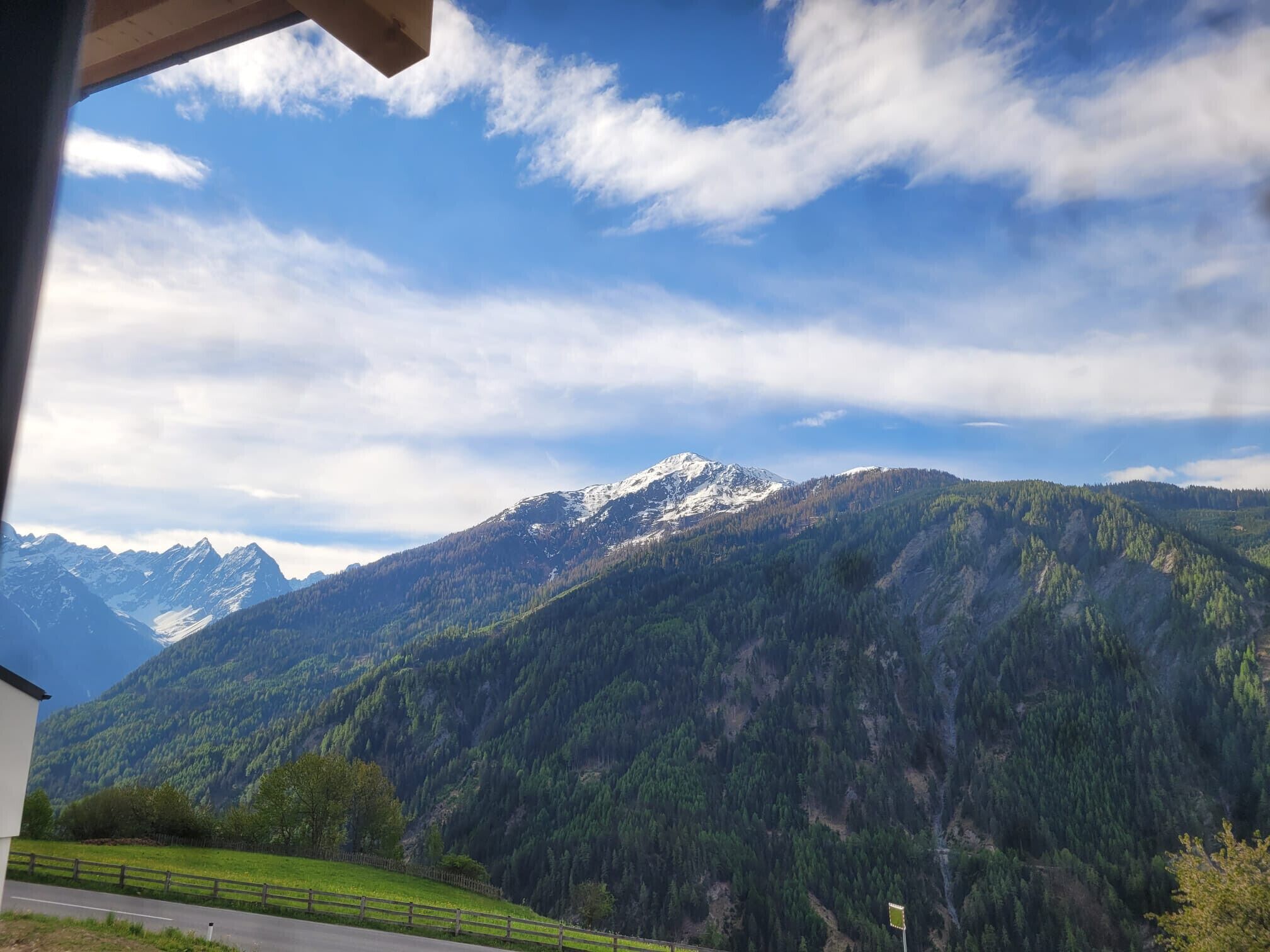 Blick von der Unterkunft