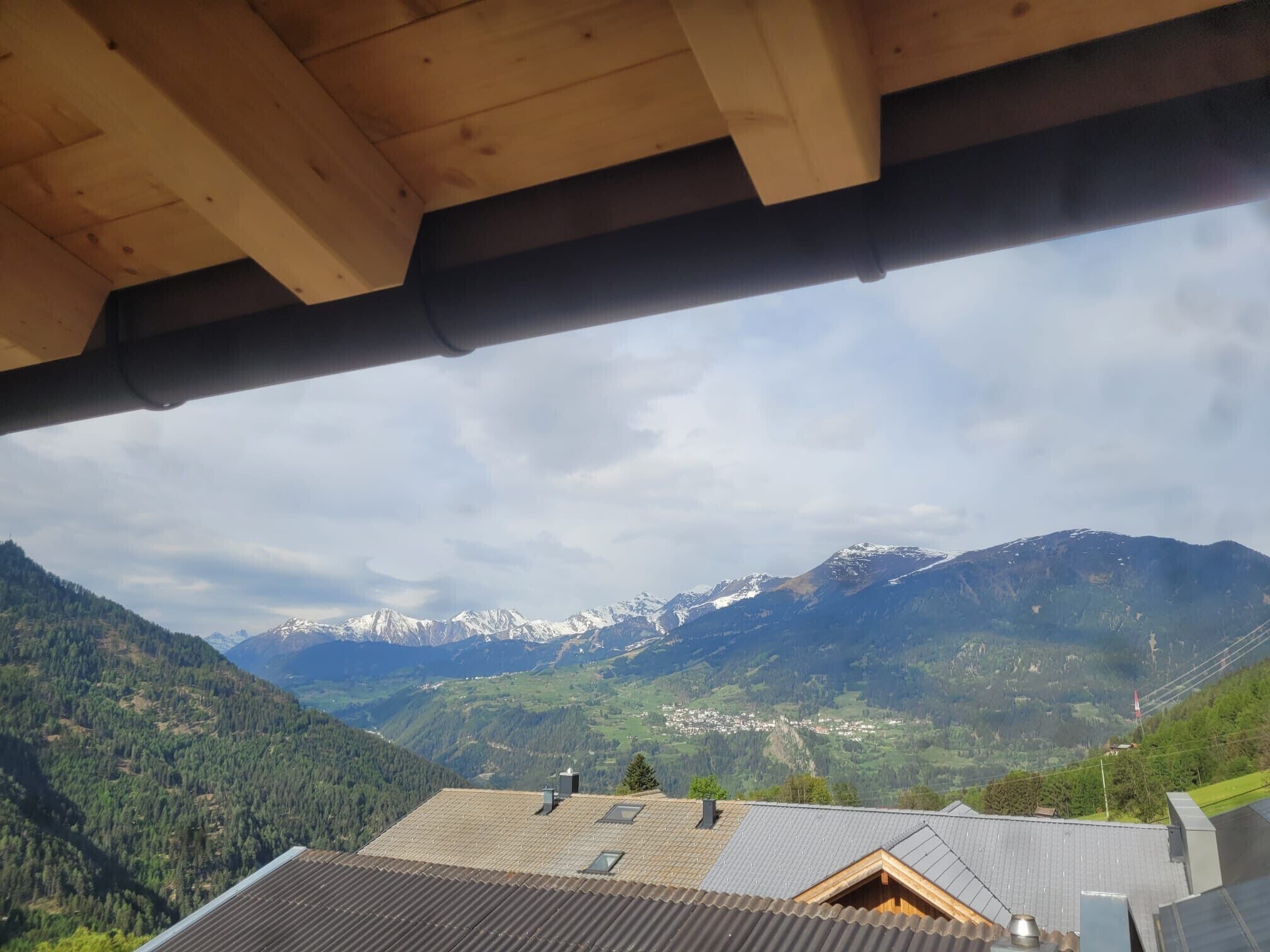Blick von der Unterkunft