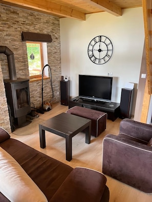 Fernseher, Kamin