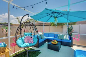 Terrace/patio - Fun in the Sun! Vibrant Port Richey Home w/ Lanai (Port Richey)